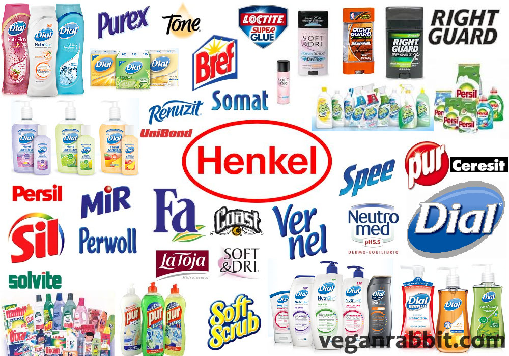 Henkel Marken: Quelle: https://veganrabbit.com