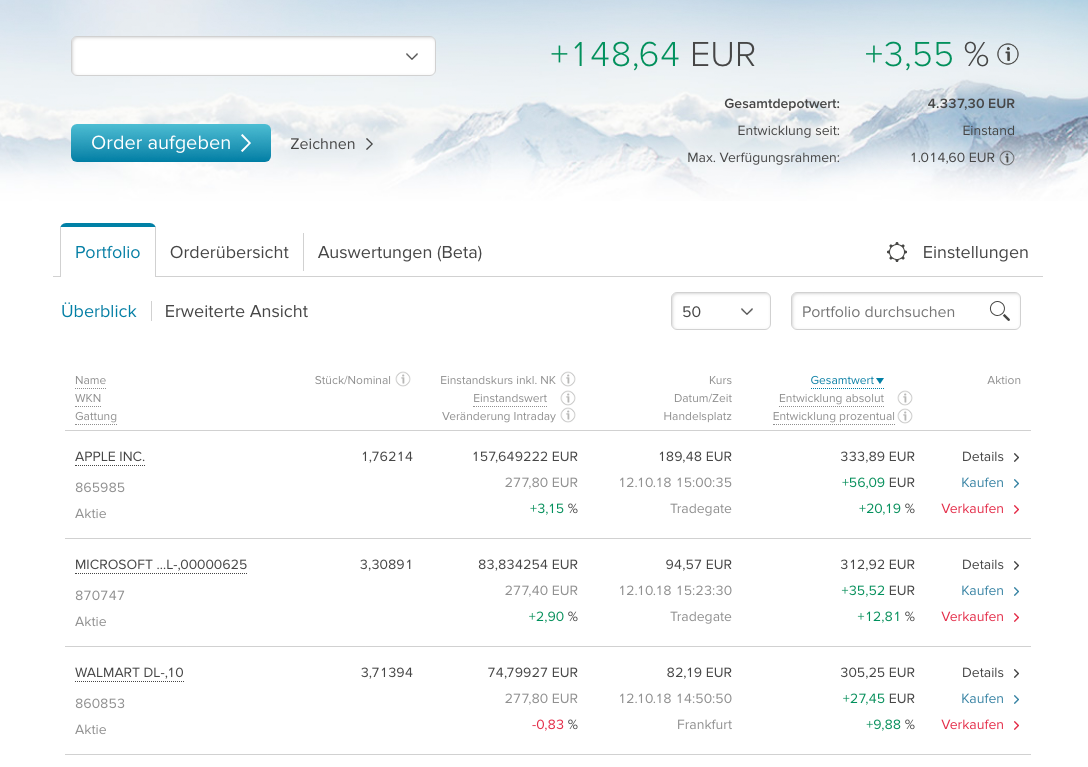 Aktien-Sparplan - Jeden Monat Dividende